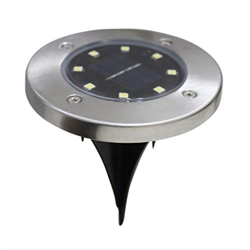 1Pcs 8LED Solar Power Buried Light Under Ground Lamp Outdoor Path Garden Decking