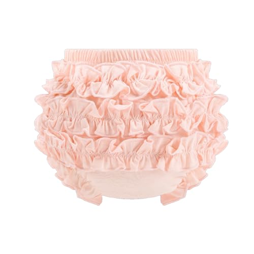 Infant Bloomers Underwear Ruffle Diaper Cover for Baby Girls Toddler Kids Cotton Shorts Panties 4-Pack4