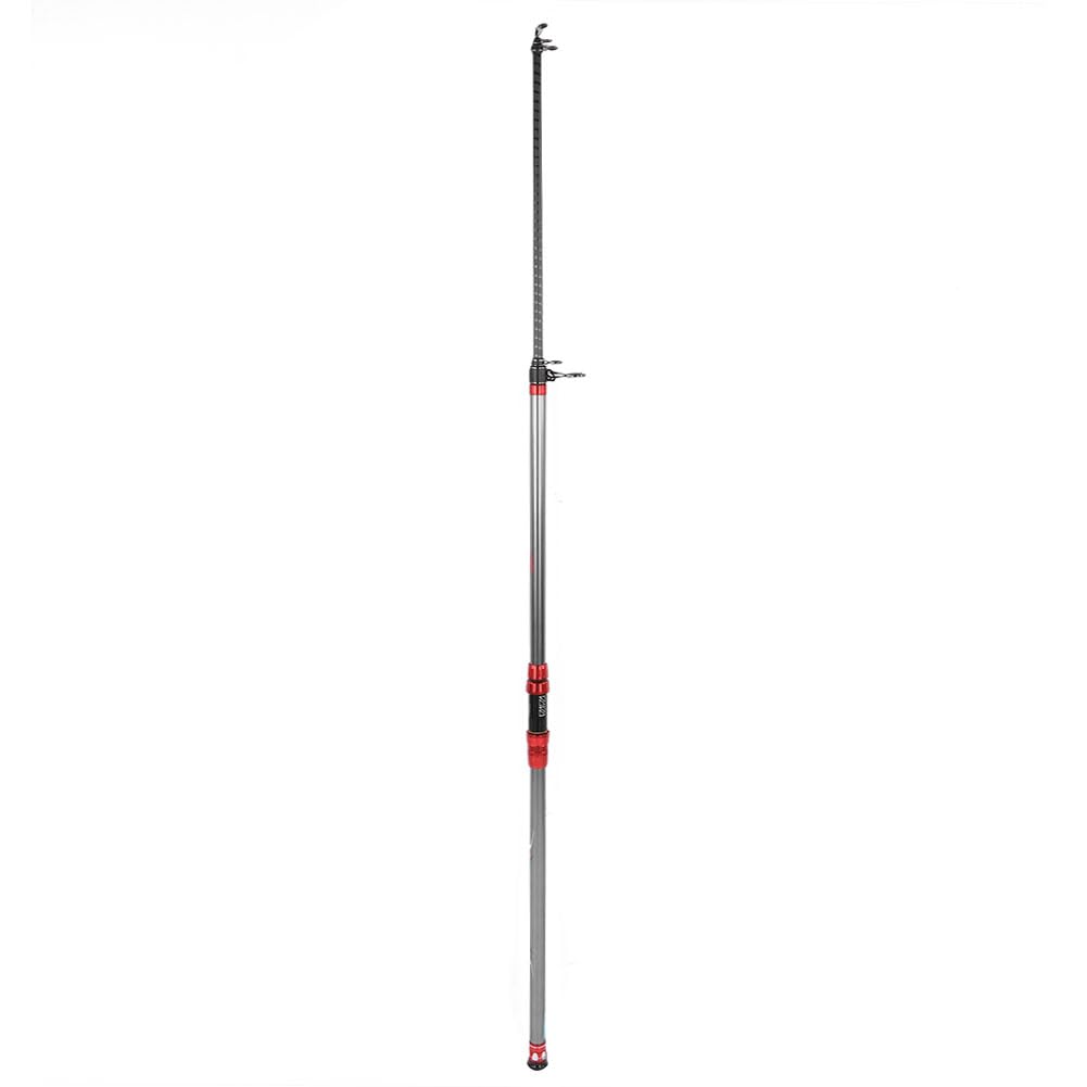 Canna da Pesca Telescopica in Fibra di Carbonio da 4,2 M Leggera e Resistente per la Pesca D'Acqua Dolce in Acqua Salata
