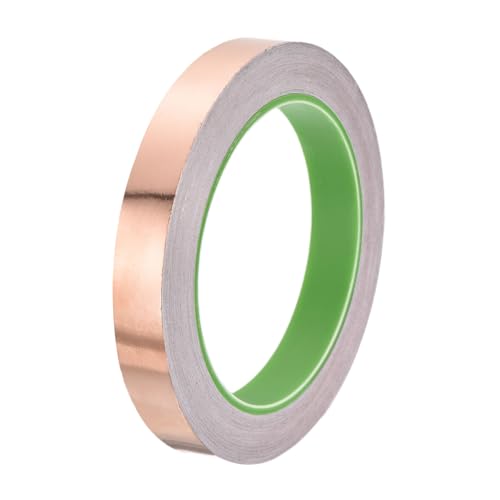 Image of PATIKIL Copper Foil Tape 0.59 Inch x 66 Feet 0.05mm Thick Double Sided Conductive Adhesive EMI Shielding for Electronics, Circuits, Grounding