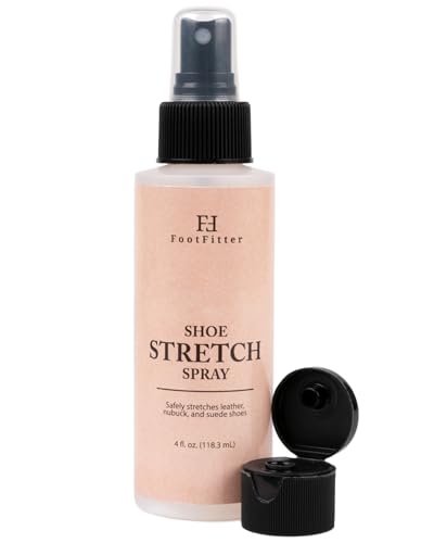 FootFitter Premium Shoe & Boot Stretch Spray – Leather, Suede & Canvas Softener for Tight Footwear, Shoe Stretching & Break‑In Comfort (4 fl. oz.)