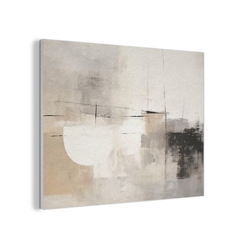 Décoration en feutre murale pour réchauffer un salon moderne avec un tableau gris