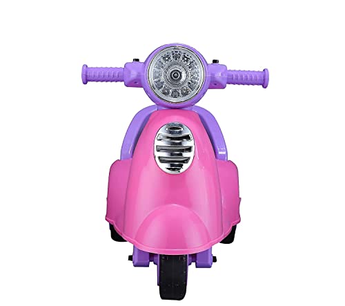 Image of JoyRide Star Balance Bike Toy Ride on with Musical Horn & Light | Backrest and Under Seat Storage for Toys Boys and Girls of Age 1-3 Years, Weight Capacity Up to 20kgs (Pink)