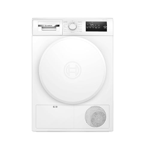 Bosch WTH83004, Serie 4, Wärmepumpentrockner, 8 kg, AutoDry, Quick-40-Trocknen, Nachlegefunktion, Sensitive-Drying-System, 65dB, LED-Display, Touch-Control, Zeitvorwahl, Kindersicherung, Weiß