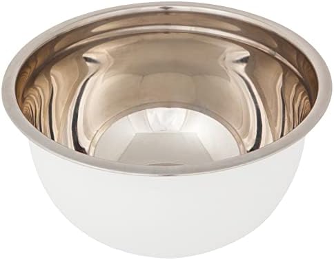 Now Designs Matte Coated Steel Mixing Bowls, White, 5 qt, 3 qt, 1.5qt, Set of 3 - Thumbnail 2