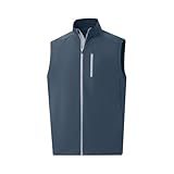 M MAELREG Golf Vest for Men Windproof Travel Zip Up Sleeveless Jacket Lightweight Softshell Mens Vests Outerwear