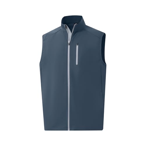 M MAELREG Mens Vests Outerwear Windproof Lightweight Softshell Vests Zip Pockets Sports Sleeveless Jacket Golf Vests for Men