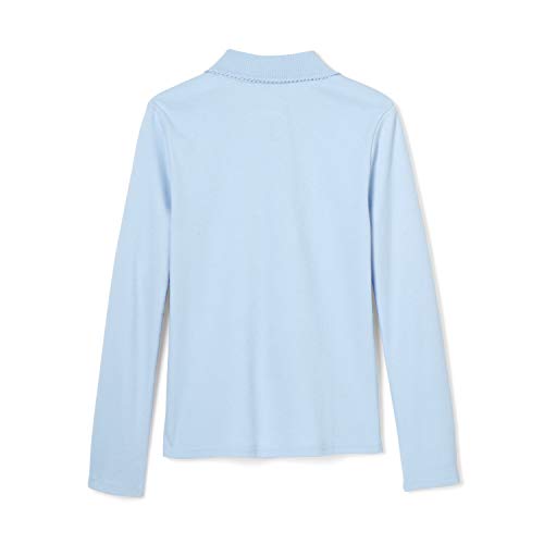 Image of French Toast Girls' Ruffle Collar Polo Shirt with Long Sleeves