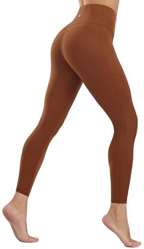 PERSIT Gym Leggings for Women with Pockets 25''/28'' - High Waisted Buttery Soft Womens Yoga Pants Workout Sports Running Activewear Leggings - Image 3