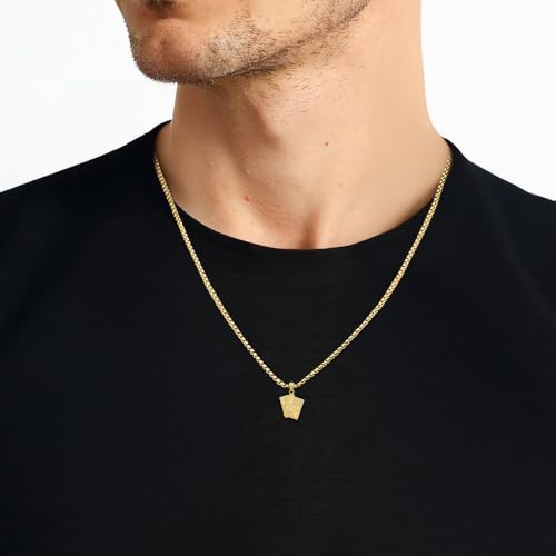 14K Solid Yellow Gold Ace of Heart Love King All In Poker Necklace Playing Cards Suit Pendant Gambling Deck Charm Good Luck Jewelry2