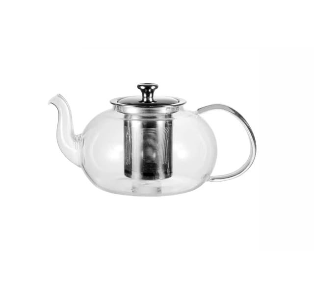 Avastro 1/L Glass Tea Set Heat Resistant Glass Tea Infuser Tea Pot Glass Cup Kung Fu Tea Set Puer Kettle Gas Stove Teapot Pack of 1 4