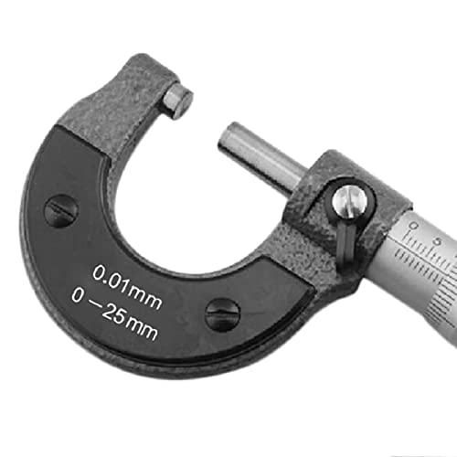 Micrómetro de alta precisión acero inoxidable 0-25mm 0.01mm miniatura 5