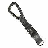 Toasis Nylon Webbing Tactical Key Ring Holder Quick Release Buckle Keychain Gear Molle Bag Attachments (Black)
