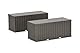 herpa 747134 Zubehör 2X 20ft Container Heer, Braungrau (unbedruckt) im Maßstab 1:87, Modellbau, Miniatur Modell, Kunststoff, Mehrfarbig