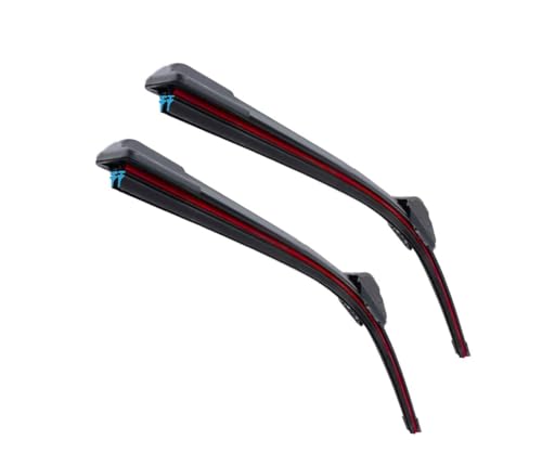 Balais d'essuie-glace voiture Wrangler anti-traces double caoutchouc pour pare-brise avant