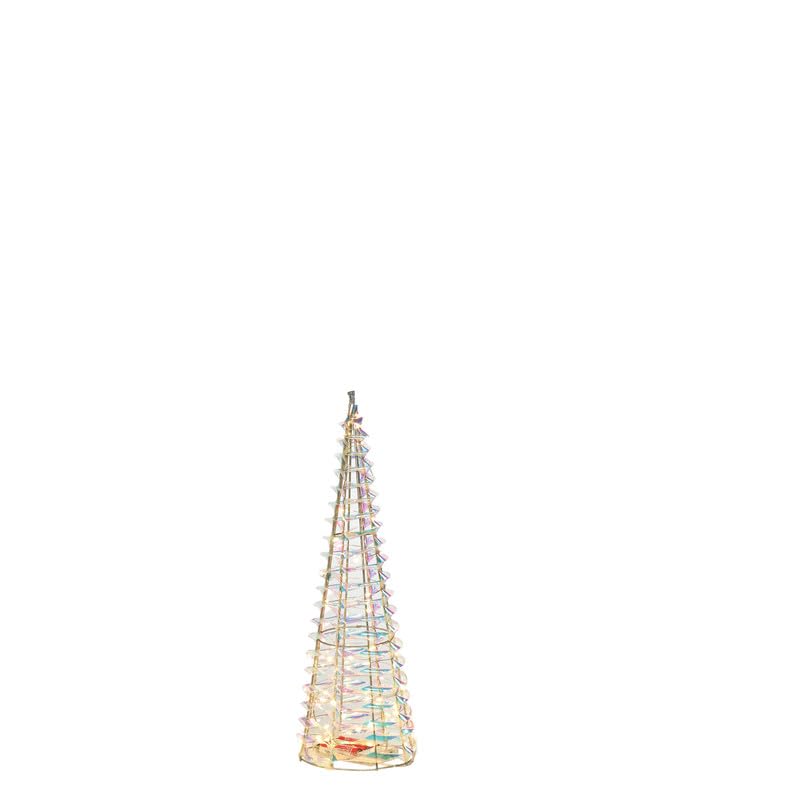 URBNLIVING Beleuchtete Weihnachtsbaumkegel Pyramide LED Lichtturm 3...