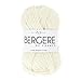 Bergère de France - IMAGE, pelote de laine à tricoter et crochet (50g) 50% de Laine Mérinos - 5,5 mm - Fabriqué en France - Fil épais et doux, idéal pour les torsades - Neutre (ECRU)
