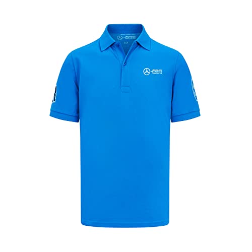Mercedes AMG Petronas Formula One Team - George Russell Polo - Blue - Men - Size: L