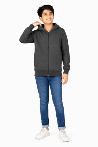 Image of ADBUCKS Rich Cotton Full Sleeves Zipper Jacket with Hoodies for Boys