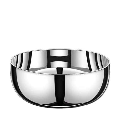 Stainless Steel Bowl Stainless Steel Deep Mixing Bowl Serving for Muffins Breading Baking(28cm)