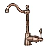 Akicon One-Handle Widespread Kitchen Bar Faucet (Antique Copper)