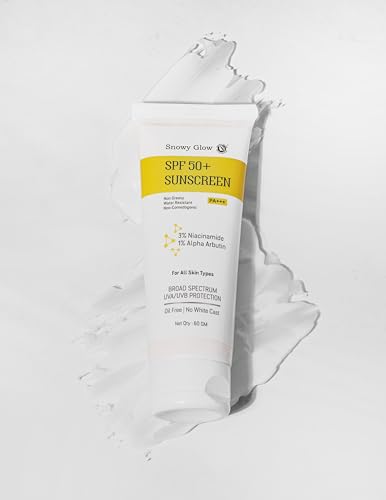 Sunscreen SPF 50, Lightweight with Multi-Vitamins | No White Cast | Broad Spectrum | For Women & Men