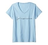 Damen Bernoulli-Gleichung von Flüssigkeitsmechanik, Technik und Wissenschaft T-Shirt mit V-Ausschnitt