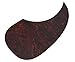KAISH Red Tortoise Teardrop Style Acoustic Guitar Pickguard Scratch Plate with Self Adhesive