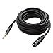 Cable Matters 6.35mm (1/4 Inch) TRS to XLR Cable - 25ft, Male to Male XLR to TRS Cable, Black – Not for Microphone Use