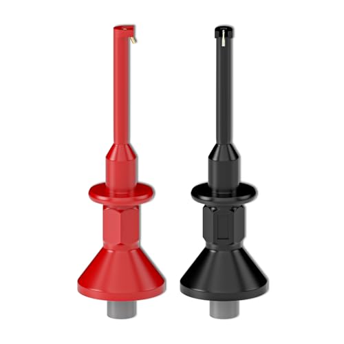 Image of Goupchn SMD IC Test Hook Clips with 2mm Female Jack 2PCS for 2mm Plug Test Probe Electrical Testing
