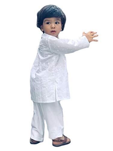 Chikan Embroidery Cotton Kurta Set2