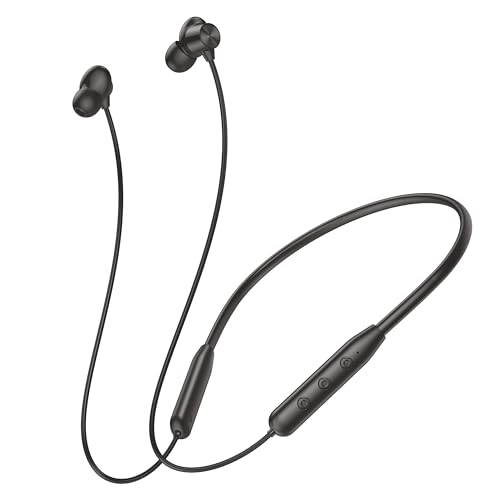 Image of Walta NEO 3 Bluetooth Neckband (in-Ear) with ENC, 45H Playback, Bluetooth 5.4, Type-C Quick Charge & Powerful Bass - Black Color