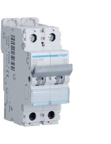 Int aut serie MCA 2P 0.5A courbe C 6 10kA double pole protection