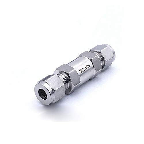 Valve anti-retour Senrise en acier inoxydable pour essence et diesel (diamètre de 6 mm)