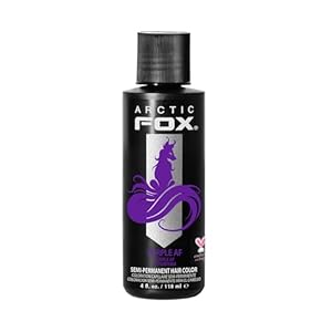ARCTIC FOX Vegan and Cruelty-Free Semi-Permanent Hair Color Dye (4 Fl Oz, PURPLE AF)
