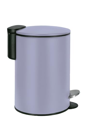 Cubo de basura pequeño lavanda de 3l Kleine Wolke Silence pedal metal