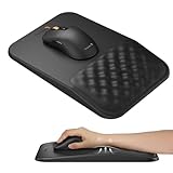 ProtoArc Tapis de Souris Repose-Poignet Cuir PU, Fonction Massage & Base...