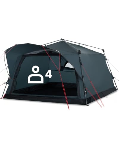 qeedo Quick Villa M, 4 Personen Familienzelt mit Quick-Up Schnellaufbau-System