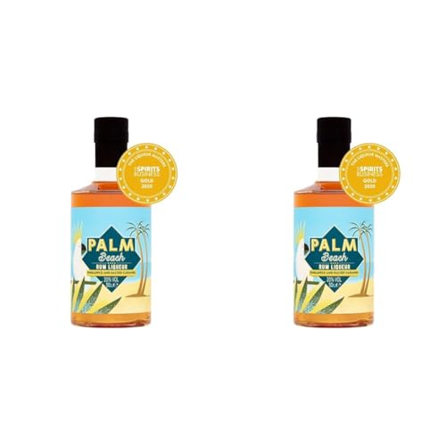 Palm Beach Pineapple & Salted Caramel Rum Liqueur, 20% abv, 50 cl (Pack of 2)