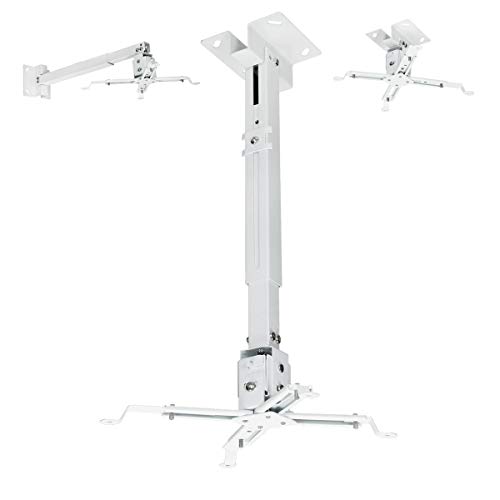 ECD Germany Supporto Universale Proiettore Bianco