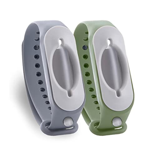 Cleanbrace Desinfektionsarmband 2er-Pack (Grau & Olivgrün) |...