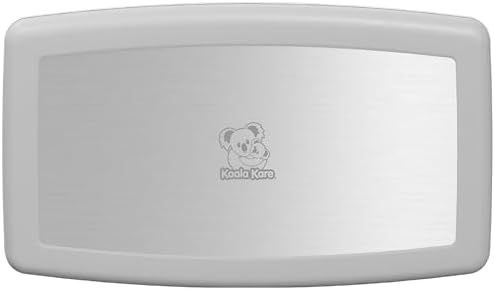 Koala Kare Surface-Mounted Horizontal Baby Changing Station with Stainless Steel Veneer, Model KB300-05SS (White Granite)
