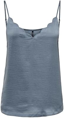 Only Onldebbie Singlet Noos Wvn Camiseta sin mangas, Blue Mirage, 36 Mujer