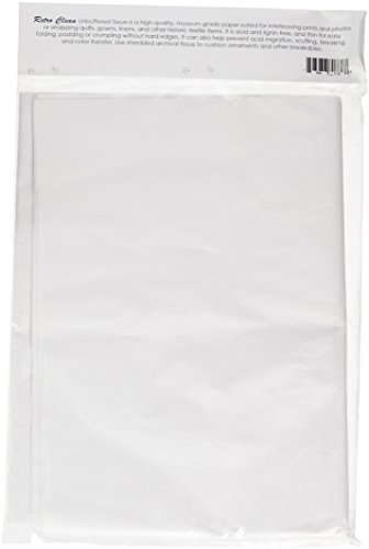 Retroclean Unbuffered Archival Grade Tissue Paper, 24-Inch X 36-Inch, 12 Sheets #TOP1