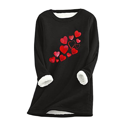 Sweatshirts femme amples imprimés d'automne et d'hiver noir taille L