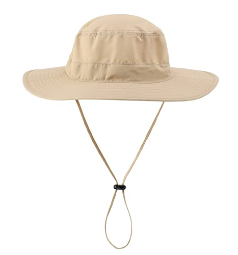 Image of Home Prefer UPF50 Mens Sun Hat with Neck Flap Quick Dry UV Protection Cap Womens Wide Brim Fishing Hat Neck Flap Beach Garden