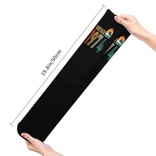 Compression Socks, Retro 50th Birthday Gift Vintage 1974 Gifts Socks for Women Men Running Socks Soft Warm Long Socks Compression Socks Hiking Socks - 20in Black3