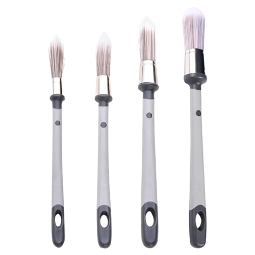 TRKETK 4 Piezas Fit For The Job Pincel Pintura para Bricolaje Pinceles de Pintura de Esquina Herramienta de Pintura de Bordes para Paredes Techos Muebles Madera