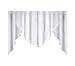 Produktbild FKL DESIGN Home Deco Schöne Fertiggardine Fenstergardine Gardine aus Voile mit Faltenband Kräuselband Store Spitze Kurz Modern Weiß Gipüre 150x400 cm LB-5