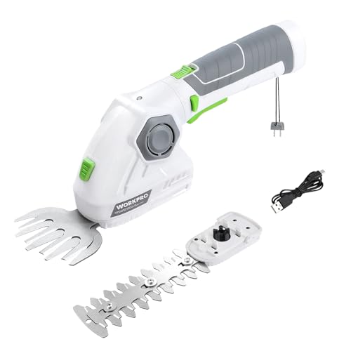 WORKPRO 【三重安全ロック 7.2V充電式】芝生バリカン ガーデンバリカン...